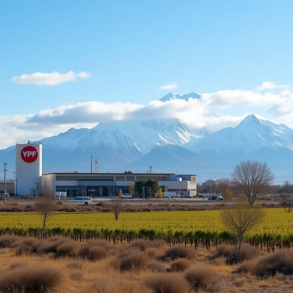 Estación YPF en Mendoza