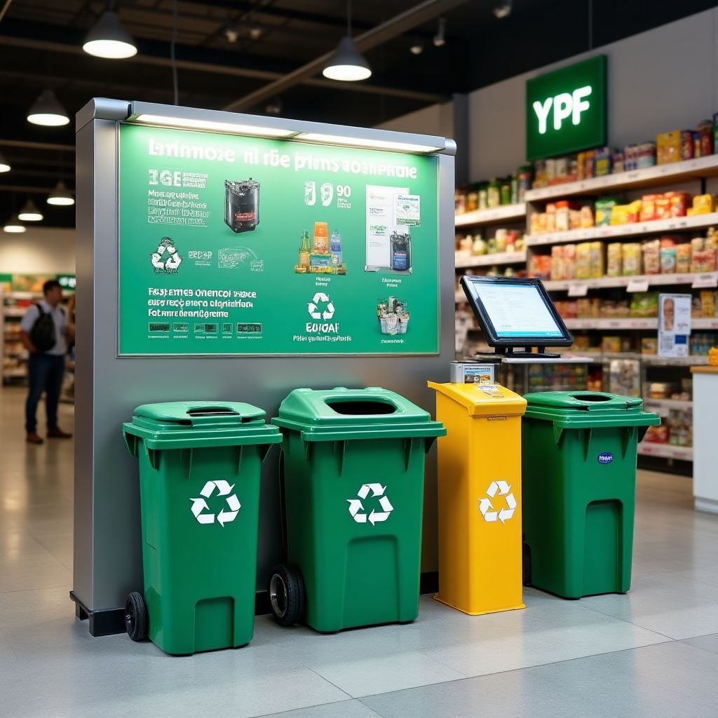 Programa de reciclaje en estaciones YPF